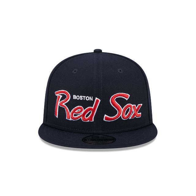 Boston Red Sox Script Primary Logo SP Team Color 9Fifty Snapback ...