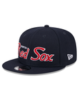 Boston Red Sox Script Primary Logo SP Team Color 9Fifty Snapback