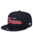 Atlanta Braves Script Primary Logo SP Team Color 9Fifty Snapback