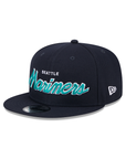 Seattle Mariners Script Primary Logo SP Team Color 9Fifty Snapback