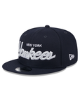 New York Yankees Script Primary Logo SP Team Color 9Fifty Snapback