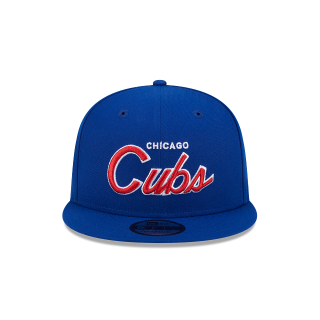 Chicago Cubs Script Primary Logo SP Team Color 9Fifty Snapback – CROWN ...