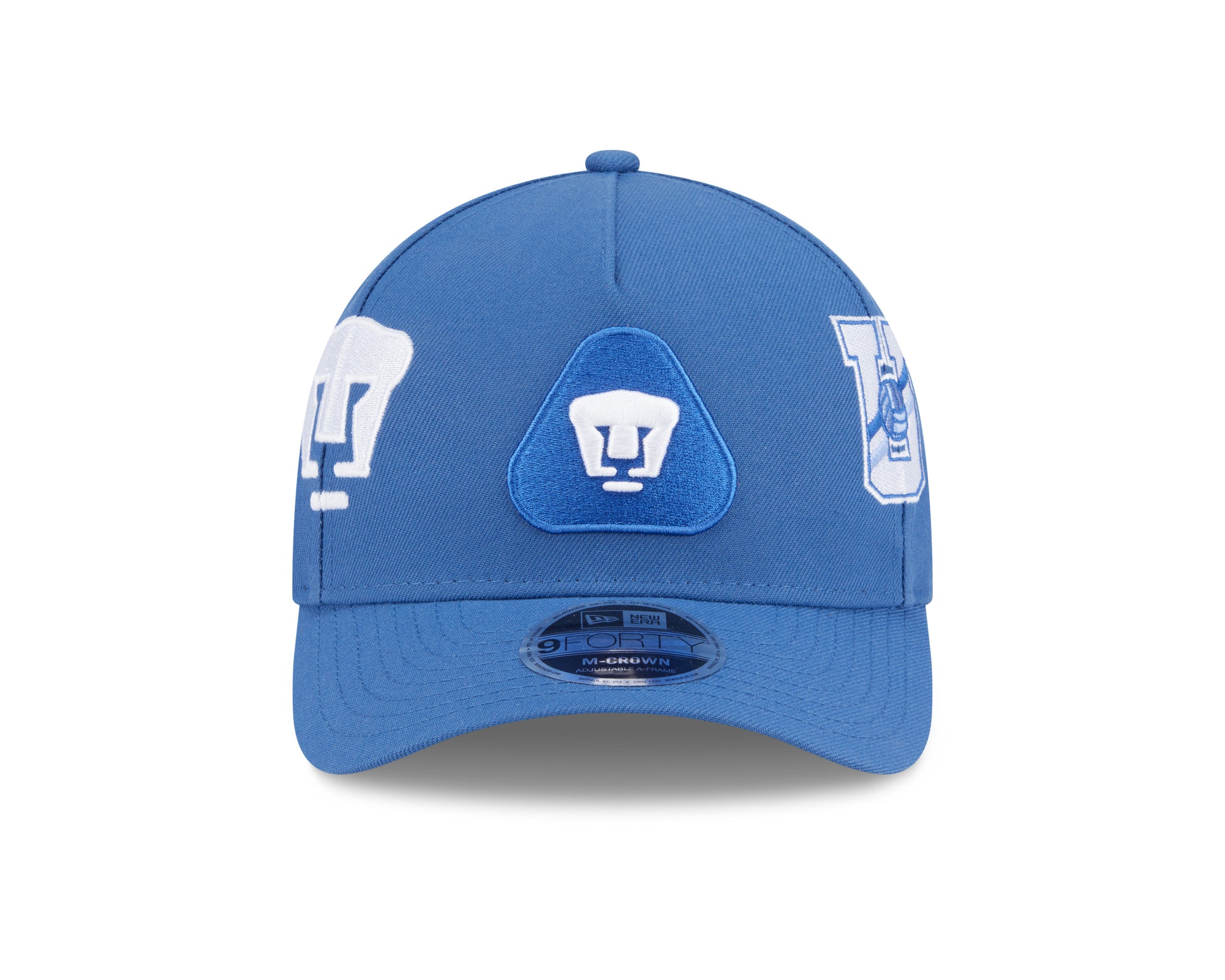 Pumas UNAM Liga MX Multi Logo 9Forty M-Crown A-Frame Snapback