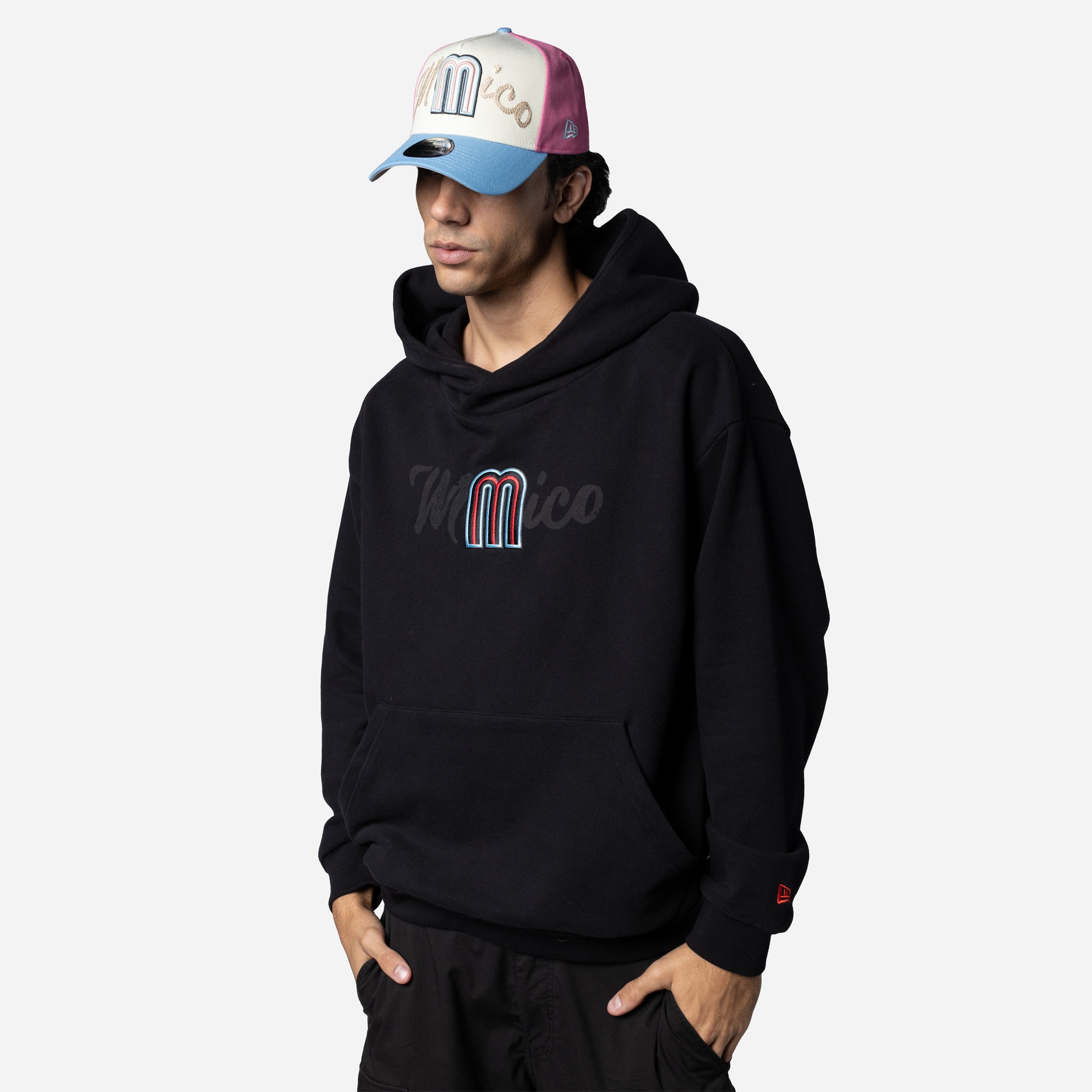 New Era Mexico World Baseball Classic Black Pre Line Pullover Hood