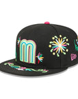 Mexico World Baseball Classic WBC Latin Embroidery All Over Black 59Fifty Fitted