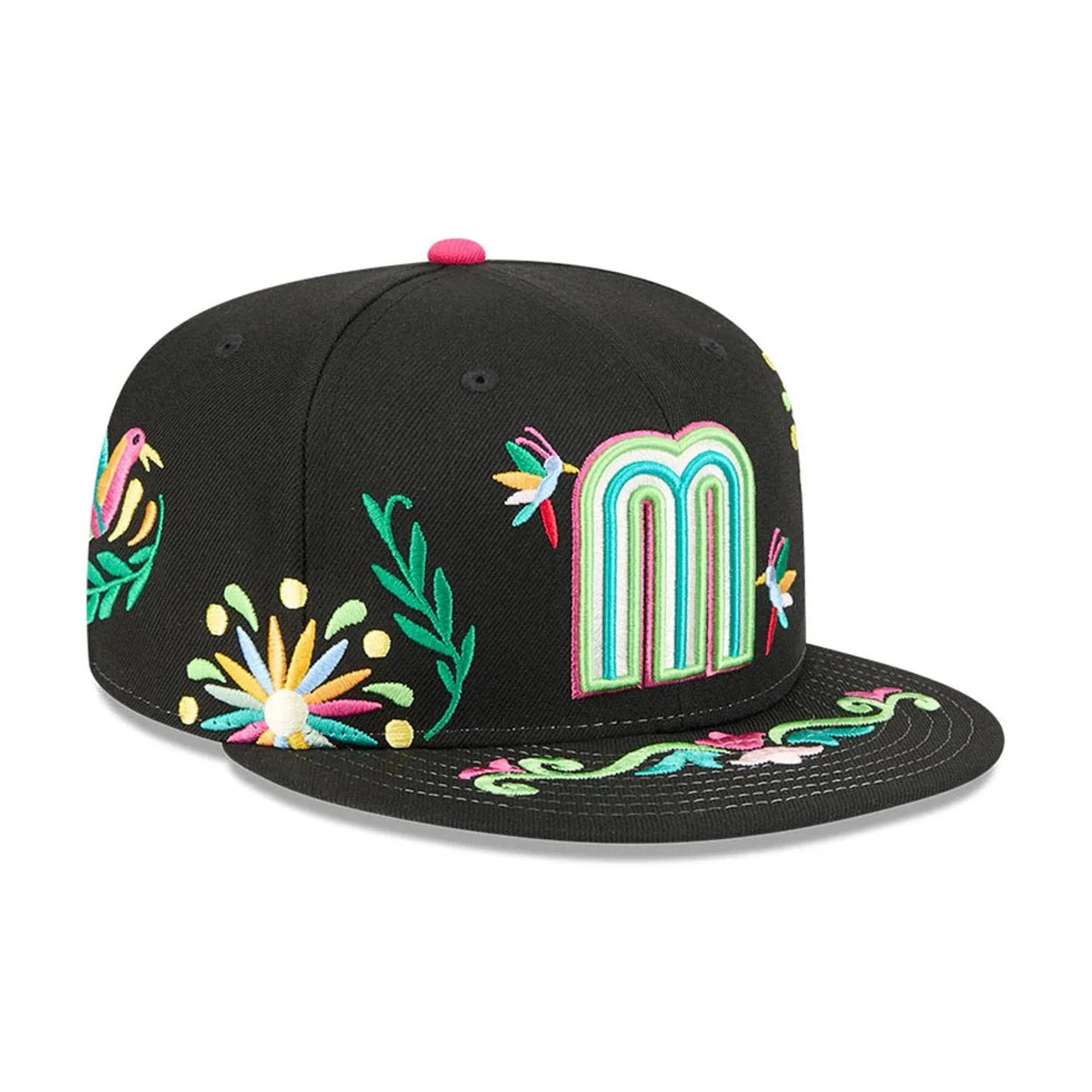 Mexico World Baseball Classic WBC Latin Embroidery All Over Black 59Fifty Fitted