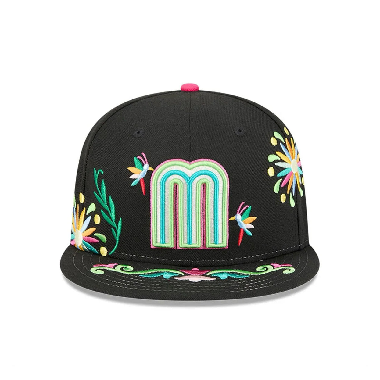 Mexico World Baseball Classic WBC Latin Embroidery All Over Black 59Fifty Fitted