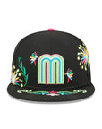Mexico World Baseball Classic WBC Latin Embroidery All Over Black 59Fifty Fitted