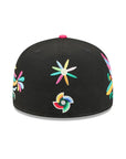 Mexico World Baseball Classic WBC Latin Embroidery All Over Black 59Fifty Fitted