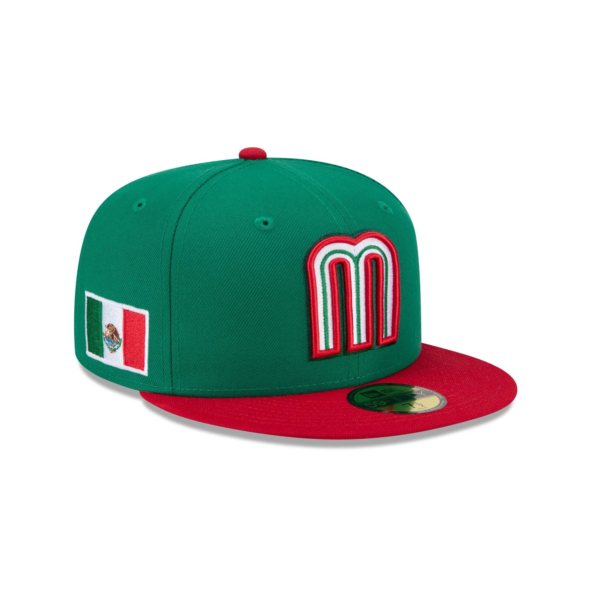 Mexico WBC 2026 Mexico Flag SP Green Red 2 Tone 59Fifty Fitted