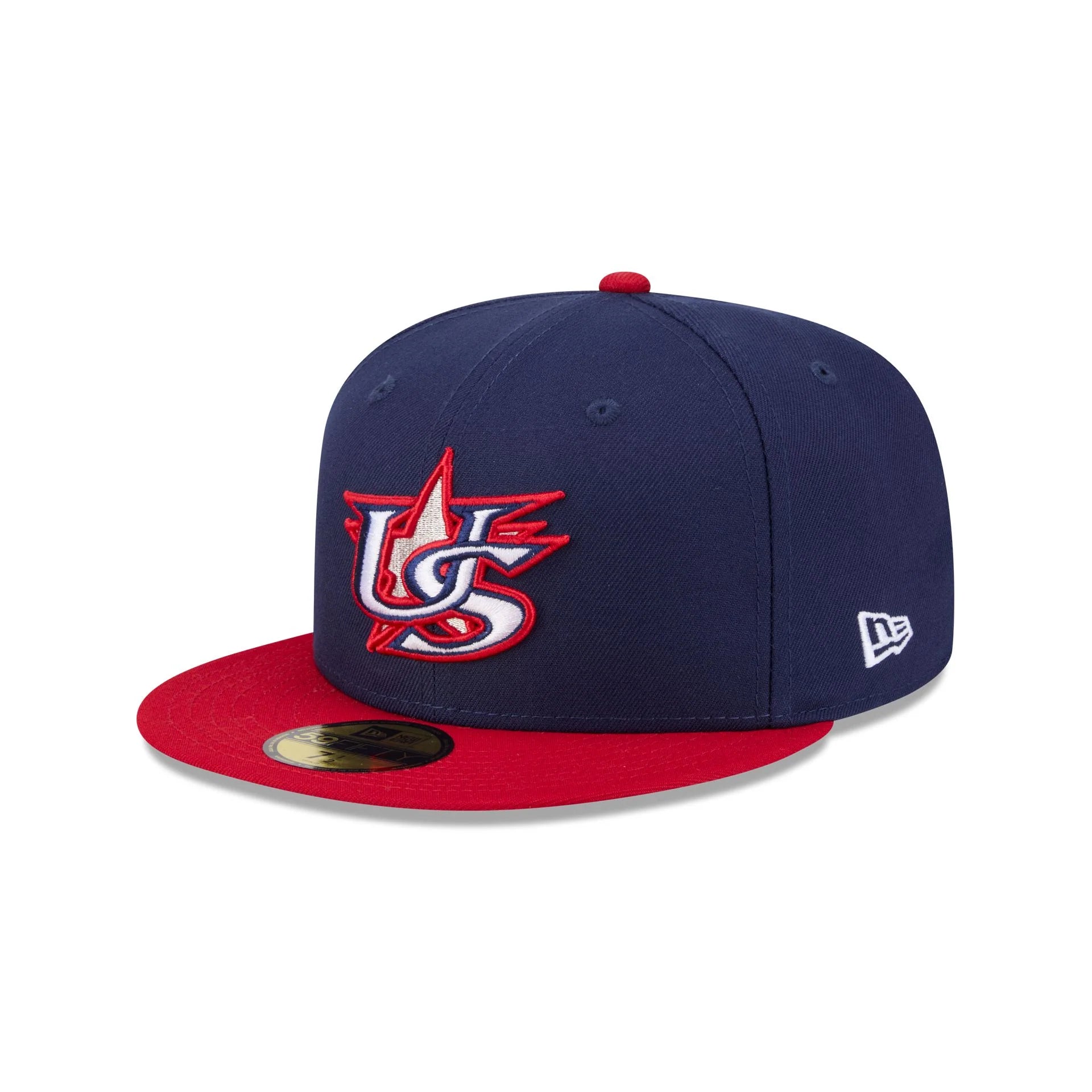 USA WBC 2026 USA Flag SP Blue Red 2 Tone 59Fifty Fitted