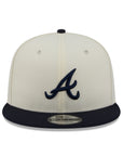 Atlanta Braves Chrome Navy Localized State SP 9Fifty Snapback