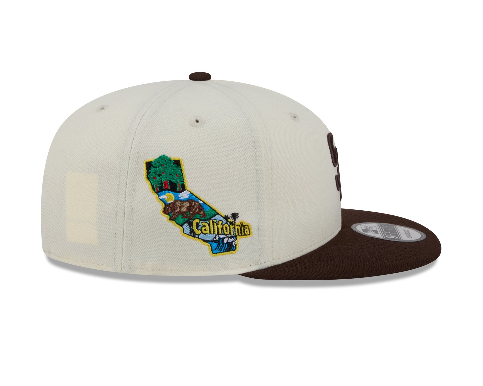 San Diego Padres Chrome Walnut Localized State SP 9Fifty Snapback