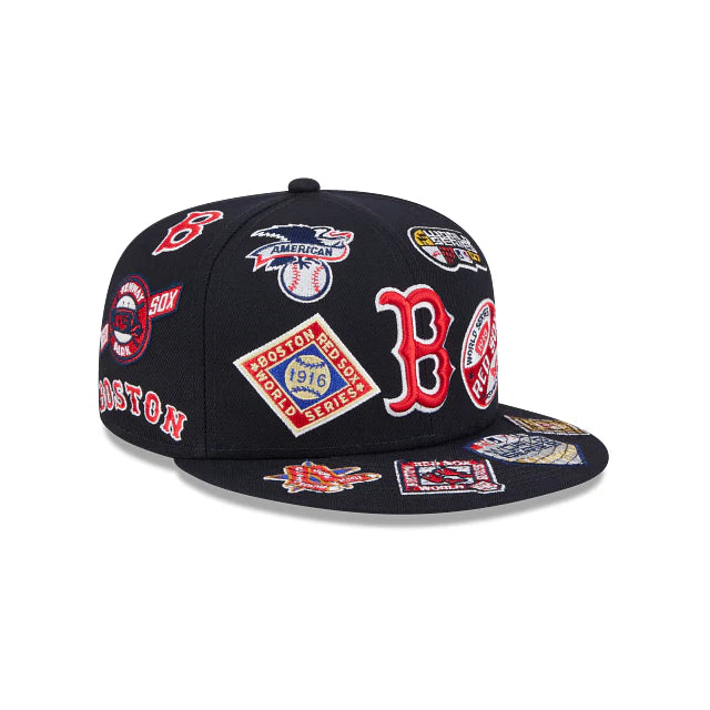 Boston Red Sox All Over Team Color 59Fifty Fitted