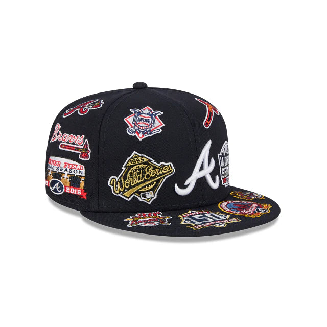 Atlanta Braves All Over Team Color 59Fifty Fitted
