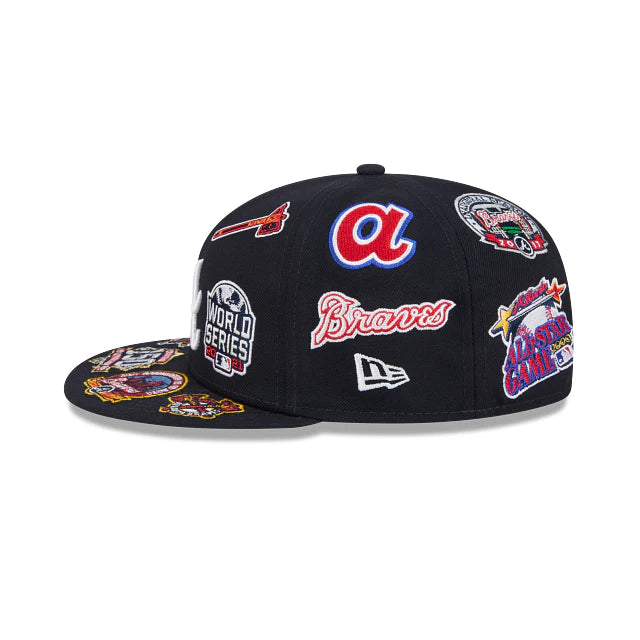 Atlanta Braves All Over Team Color 59Fifty Fitted