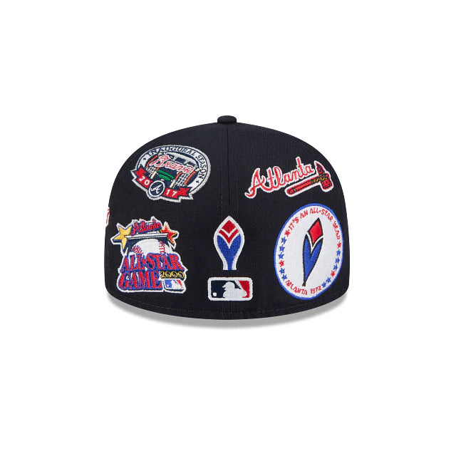 Atlanta Braves All Over Team Color 59Fifty Fitted