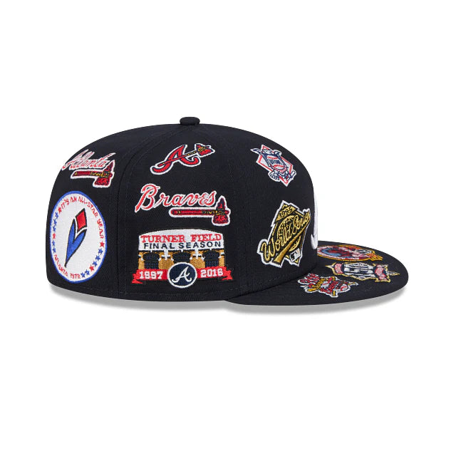 Atlanta Braves All Over Team Color 59Fifty Fitted