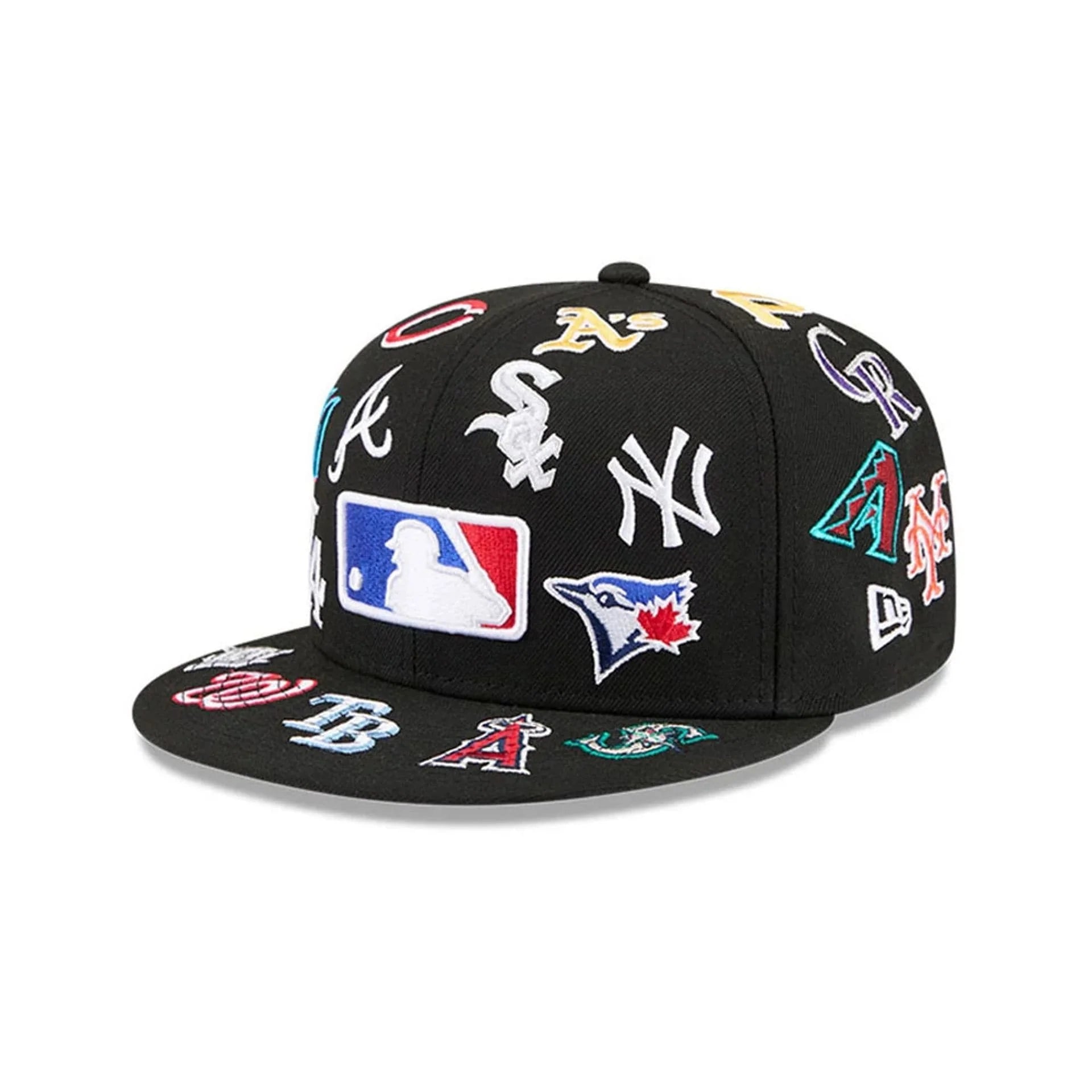 MLB Batterman All Over Black On White 59Fifty Fitted