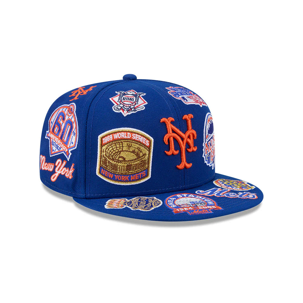 New York Mets All Over Team Color 59Fifty Fitted