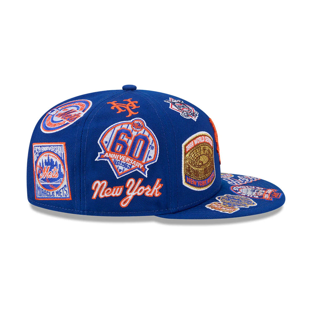 New York Mets All Over Team Color 59Fifty Fitted