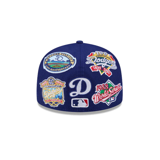 Los Angeles Dodgers All Over Team Color 59Fifty Fitted