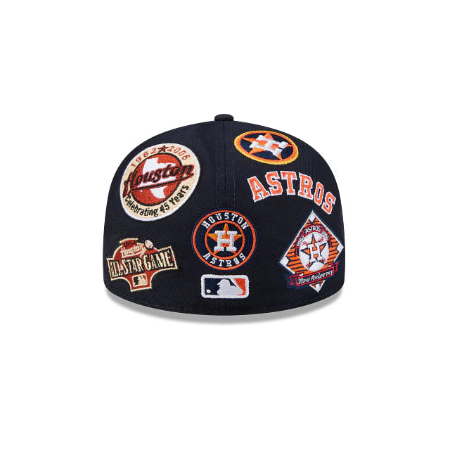 Houston Astros All Over Team Color 59Fifty Fitted