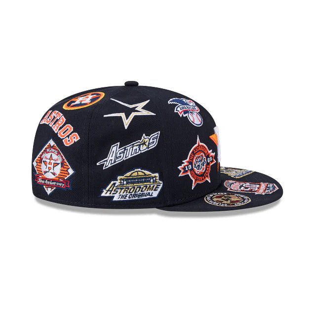 Houston Astros All Over Team Color 59Fifty Fitted