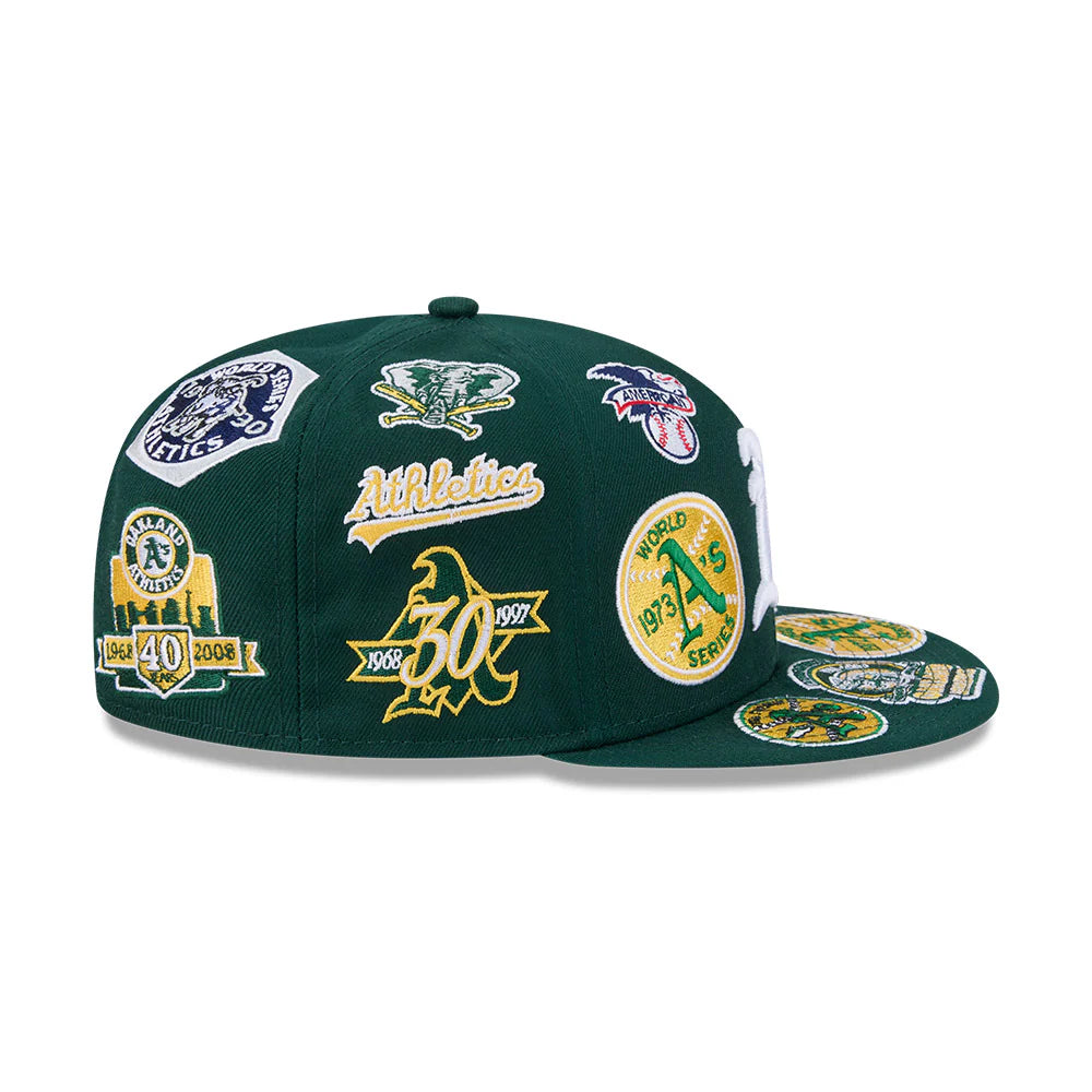 Oakland Athletics All Over Team Color 59Fifty Fitted