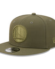 Golden State Warriors Olive Tonal Color Pack 9Fifty Snapback