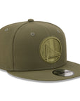 Golden State Warriors Olive Tonal Color Pack 9Fifty Snapback