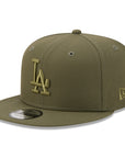 Los Angeles Dodgers Olive Tonal Color Pack 9Fifty Snapback