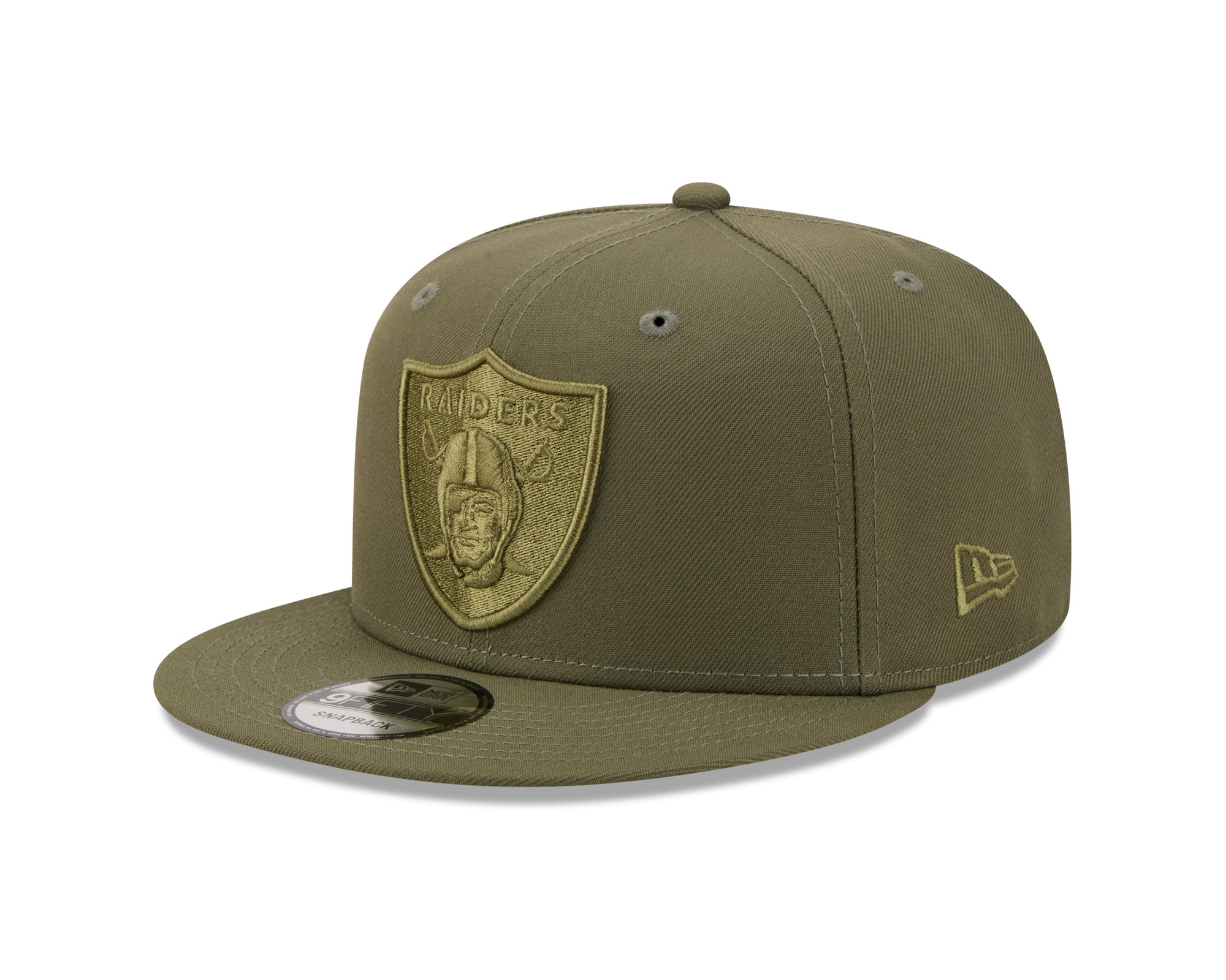 Las Vegas Raiders Olive Tonal Color Pack 9Fifty Snapback