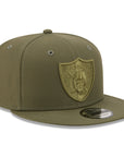 Las Vegas Raiders Olive Tonal Color Pack 9Fifty Snapback