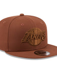 Los Angeles Lakers Dark Auburn Tonal Color Pack 9Fifty Snapback