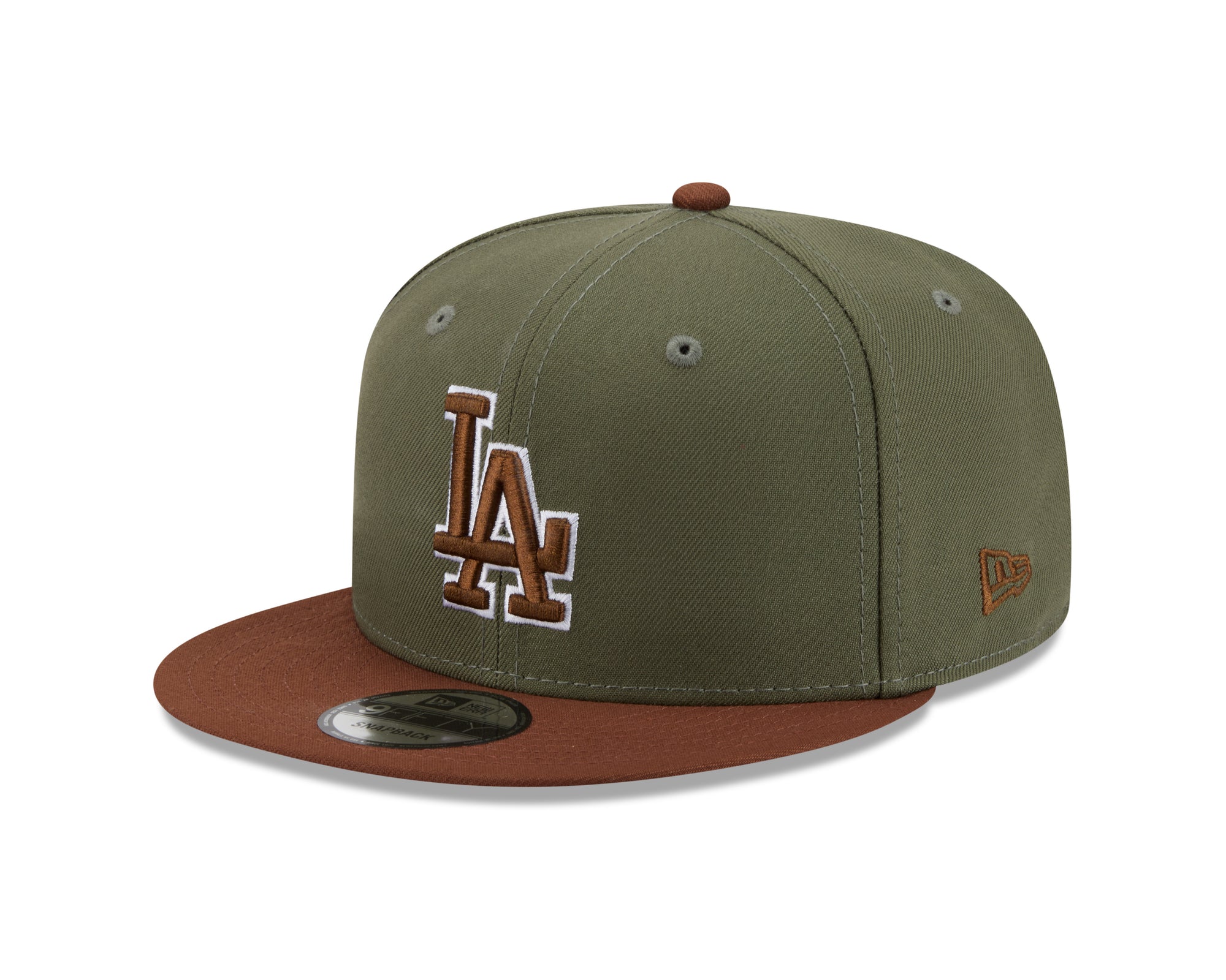 Los Angeles Dodgers Olive Dark Auburn Color Pack 9Fifty Snapback