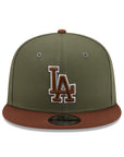 Los Angeles Dodgers Olive Dark Auburn Color Pack 9Fifty Snapback