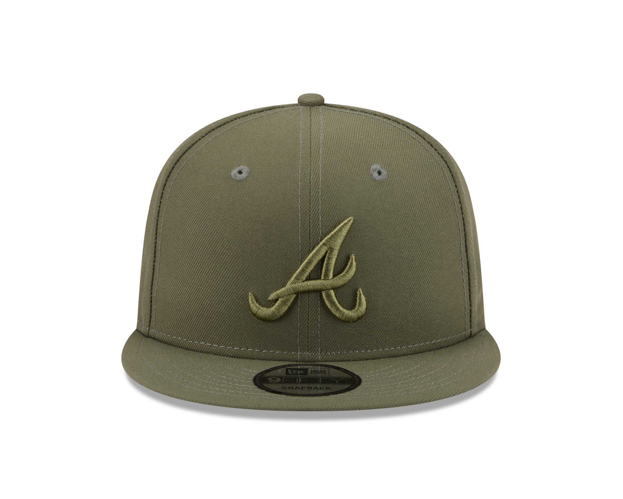 Atlanta Braves Olive Tonal Color Pack 9Fifty Snapback