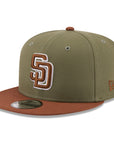 San Diego Padres Olive Dark Auburn Color Pack 9Fifty Snapback