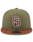 San Diego Padres Olive Dark Auburn Color Pack 9Fifty Snapback