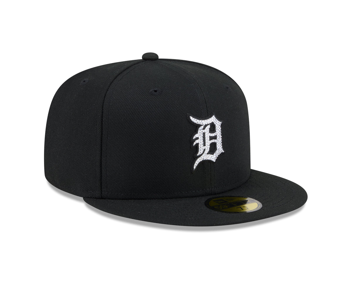 Detroit Tigers Rhinestone Badge Black 59Fifty Fitted