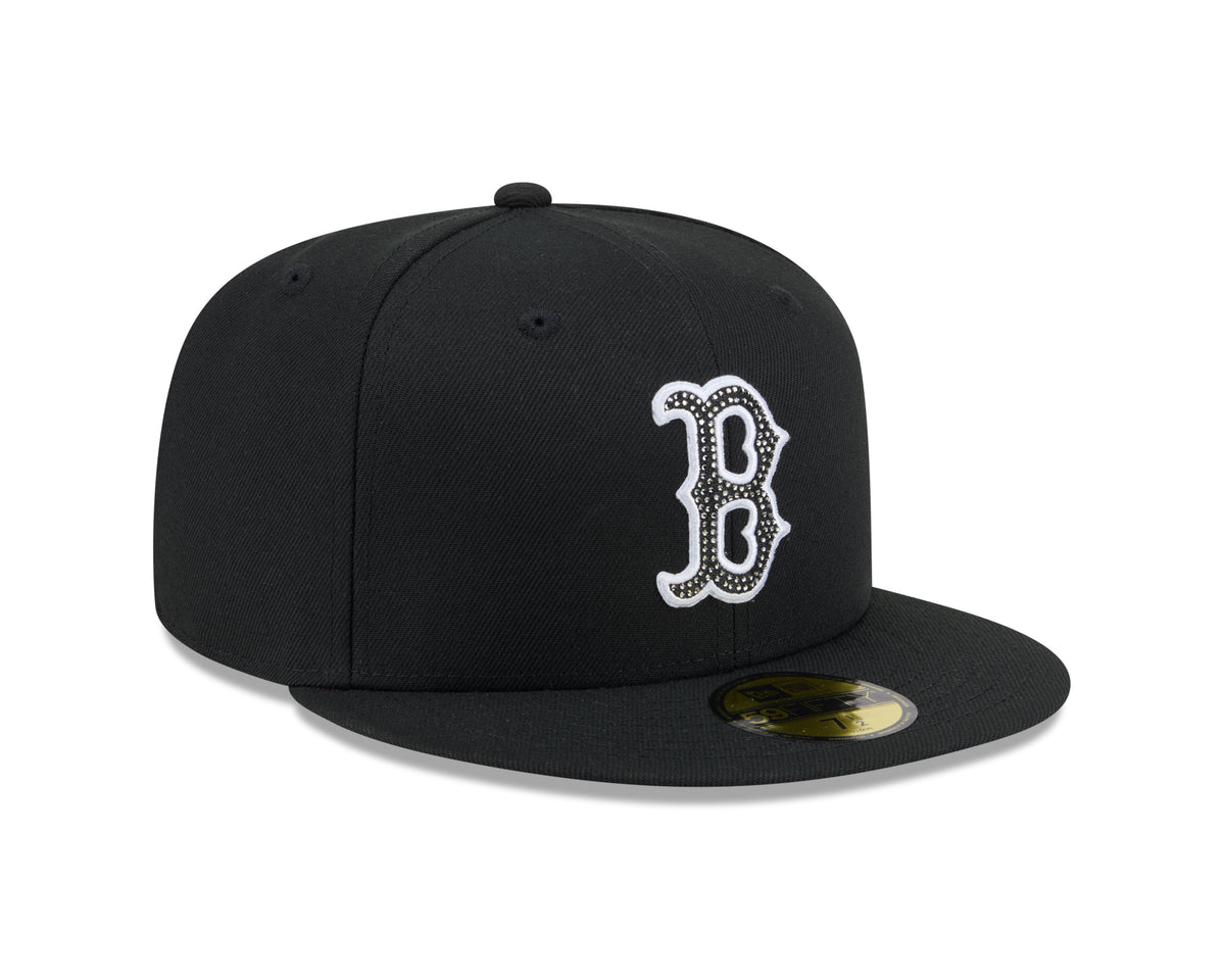 Boston Red Sox Rhinestone Badge Black 59Fifty Fitted