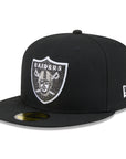 Las Vegas Raiders Rhinestone Badge Black 59Fifty Fitted