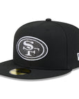 San Francisco 49ers Rhinestone Badge Black 59Fifty Fitted