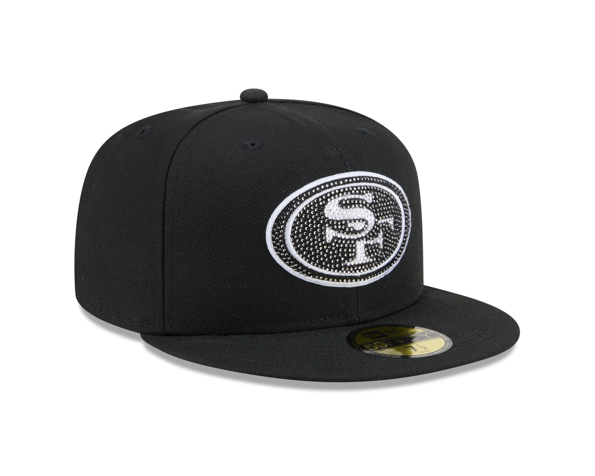 San Francisco 49ers Rhinestone Badge Black 59Fifty Fitted