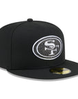 San Francisco 49ers Rhinestone Badge Black 59Fifty Fitted