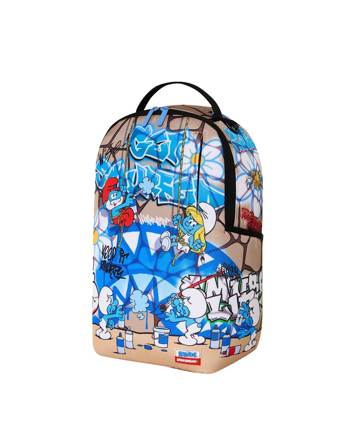 SprayGround Smurfs Big Mural Art Party DLXSR Backpack