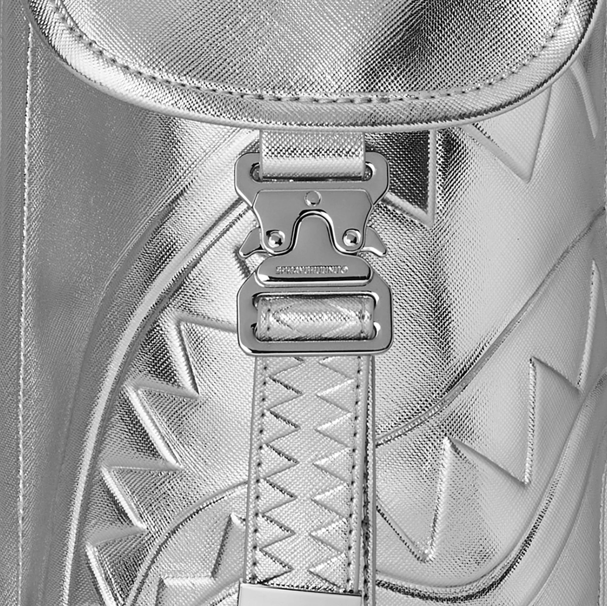 SprayGround Silver Side Drip Monte Carlo Backpack