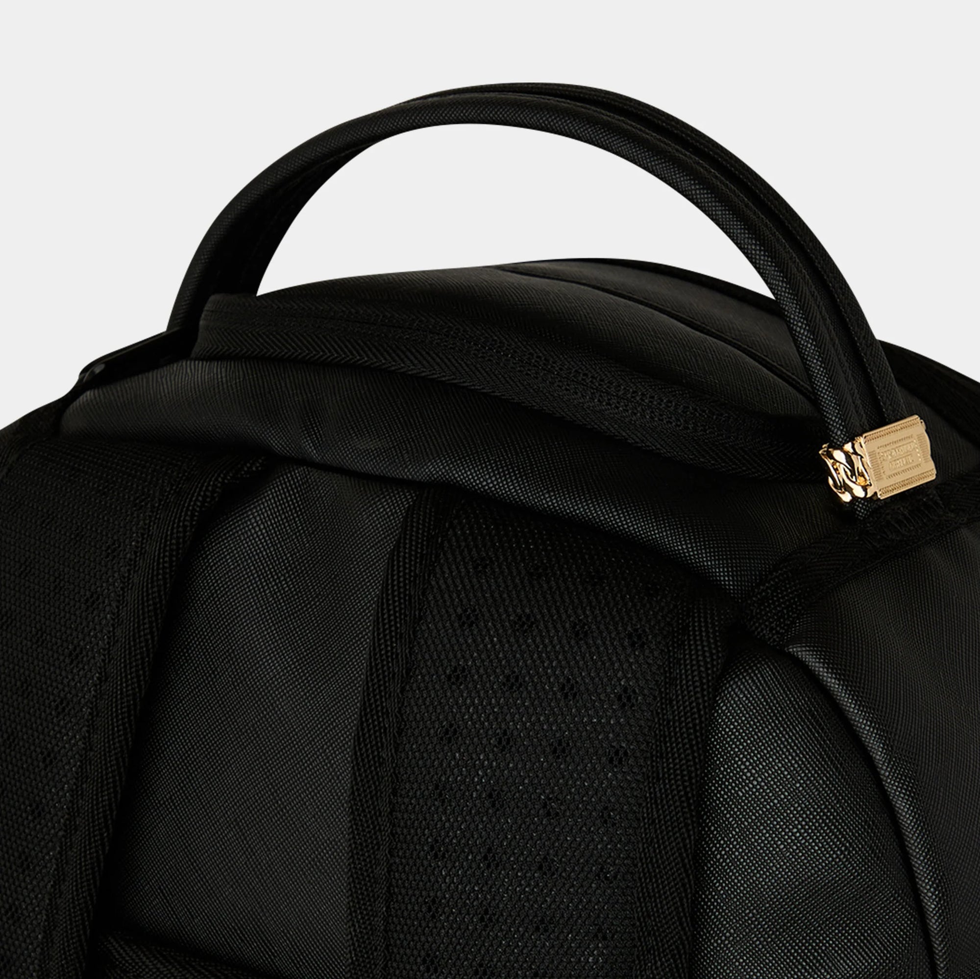 SprayGround Blacked Out Embossed Gold Tooth DLXSV Backpack