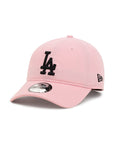 Los Angeles Dodgers Pink On Black 9Twenty Adjustable Strapback